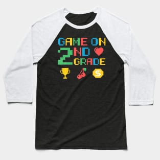 2Nd Grade Video Game Grade Wo Gamer Eacher Or Student Baseball T-Shirt